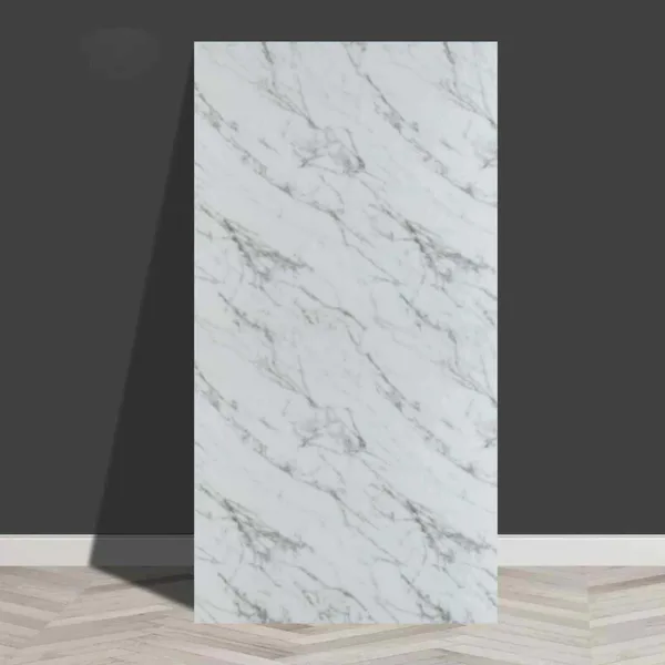 Samoljepljiva zidna pločica 60×120 cm — bijelo-sivi mramor