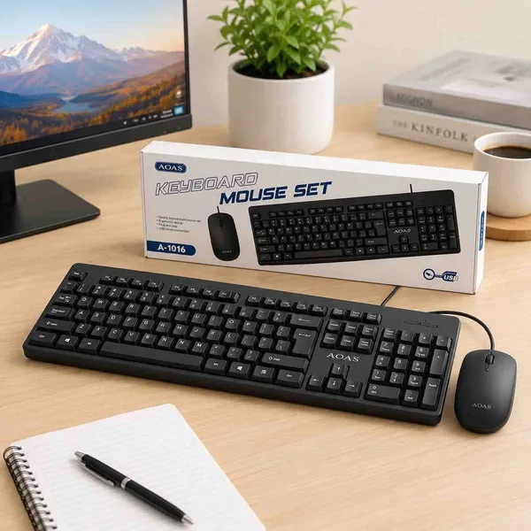 Komplet tastatura i miš za računar, žičani USB