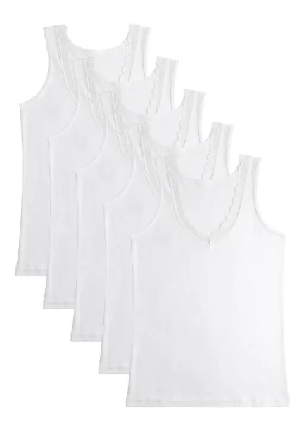 Ženska Potkošulja Široka Bretela sa čipkom Pamuk