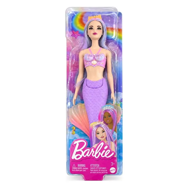Barbie lutka sirena — lila
