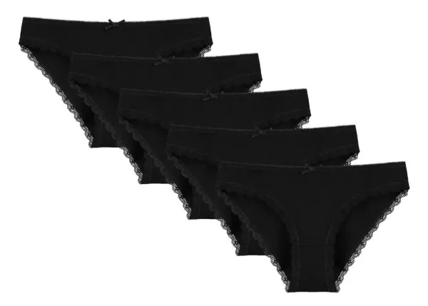 Ženske Gaćice Klasični Model Čipka Viskoza