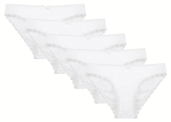 Ženske Gaćice Klasični Model Viskoza Čipka