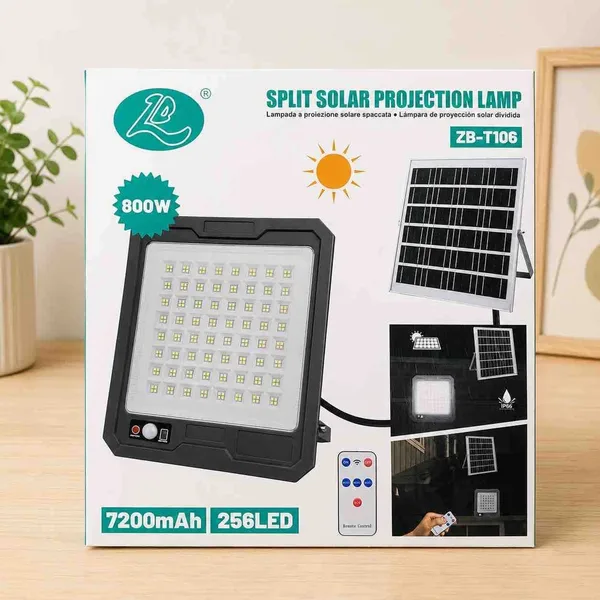 Solarni LED reflektor s panelom na kablu i daljinskim, 144–324 LED
