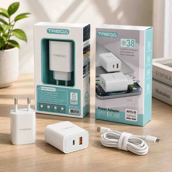 Brzi punjač za mobitel TREQA 38 W, samo adapter