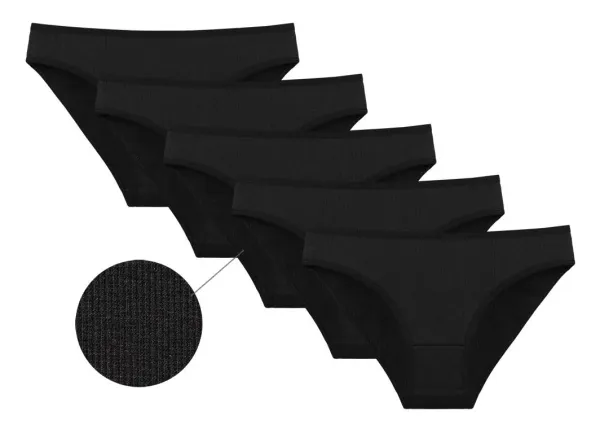 Ženske Gaćice Klasični Model Rebrasti