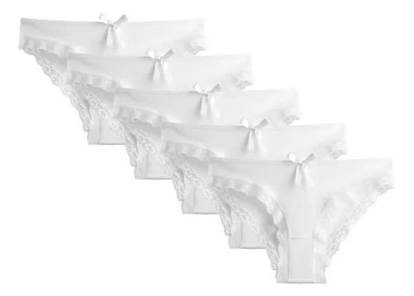 Ženske Gaćice Klasični Model Čipka