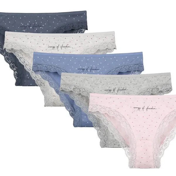 Ženske Gaćice Klasični Model Čipka