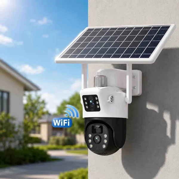 Solarna WiFi kamera s dvije leće V380 Pro