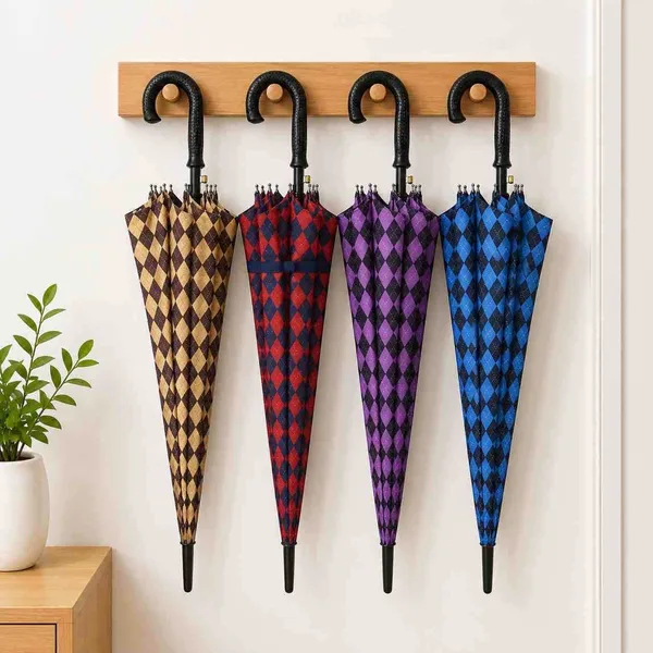 Dugi kišobran 56 cm — rombovi, 10 žica